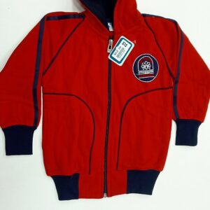 0941 Eicher Track Jacket Red Fleece
